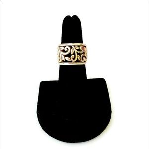 Brighton scroll band.  Size 5.5.  Silver plated excellent condition